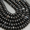 High polish finish smooth rondelle shape sardonyx agate beads.