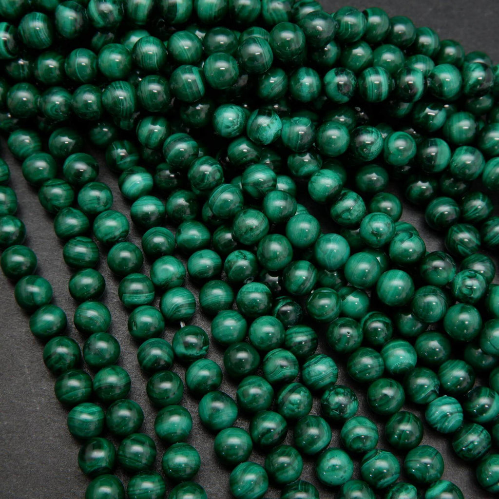 Green Malachite Beads.