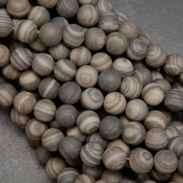 Cappuccino Jasper · Matte · Round · 6mm, 8mm, 10mm, Bead, Tejas Beads