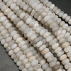 White Lace Agate · Matte · Rondelle · 6mm, 8mm, Bead, Tejas Beads