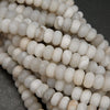 White Lace Agate · Matte · Rondelle · 6mm, 8mm, Bead, Tejas Beads