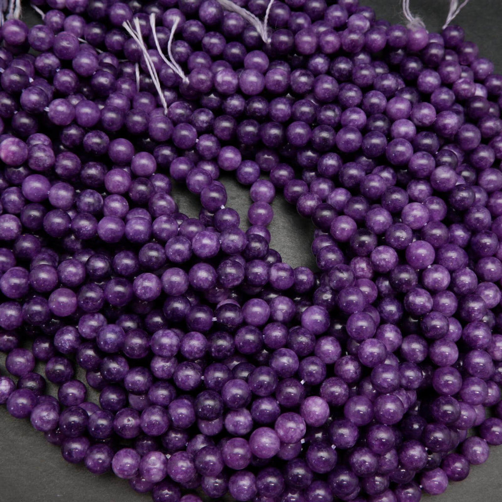 Purple quartz beads.