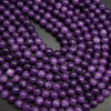 Purple quartz beads.