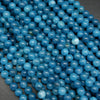 Blue quartz beads.