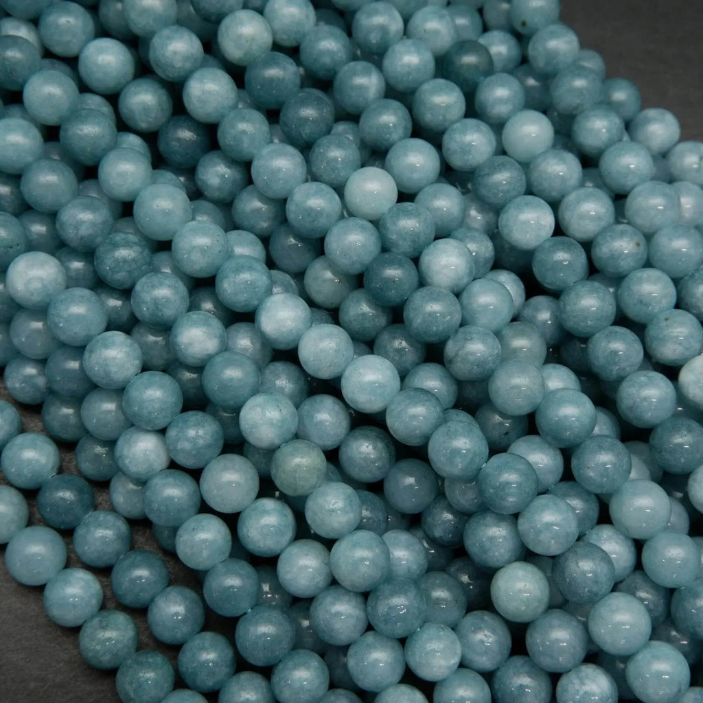 Sky Quartz (dyed) · Smooth · Round · 6mm, 8mm, 10mm **CLEARANCE**, Bead, Tejas Beads