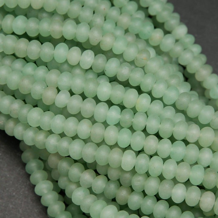Green Aventurine · Matte · Rondelle · 6mm, 8mm, Bead, Tejas Beads