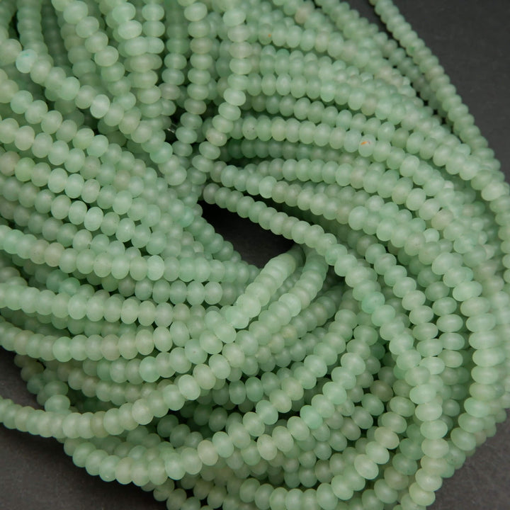 Green Aventurine · Matte · Rondelle · 6mm, 8mm, Bead, Tejas Beads