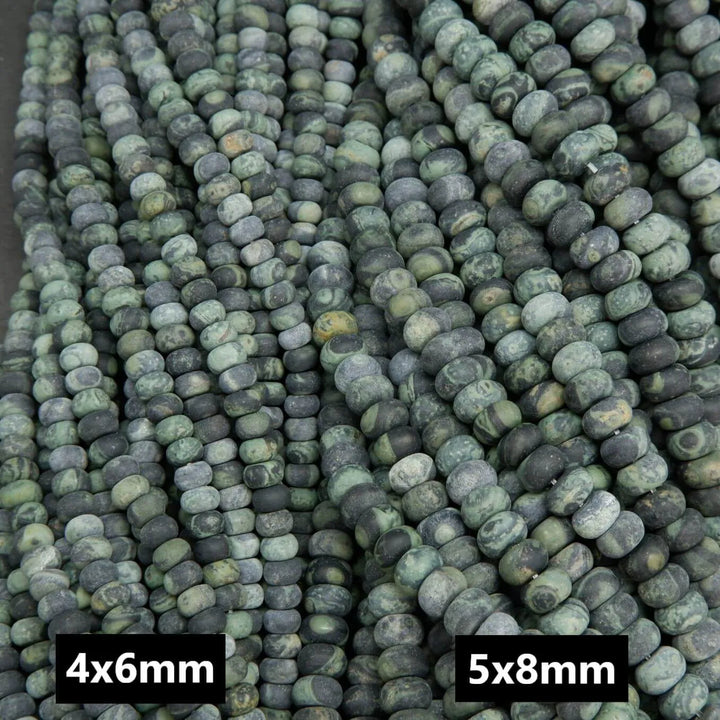 Kambaba Jasper · Matte · Rondelle · 6mm, 8mm, Bead, Tejas Beads