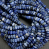 Matte finish rondelle blue sodalite beads for jewelry making