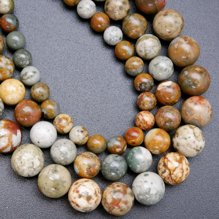 Rocky Butte Jasper · Smooth · Round · 6mm, 8mm, 10mm, Bead, Tejas Beads