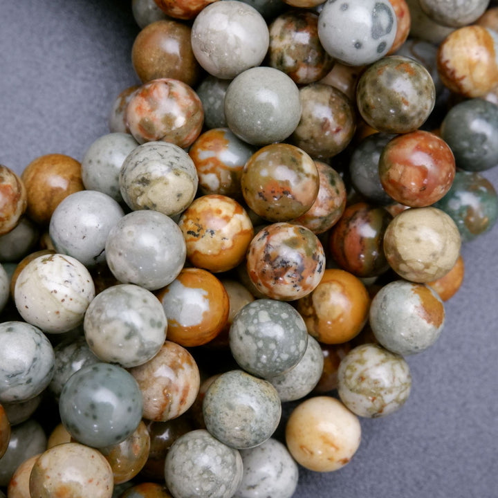Rocky Butte Jasper · Smooth · Round · 6mm, 8mm, 10mm, Bead, Tejas Beads