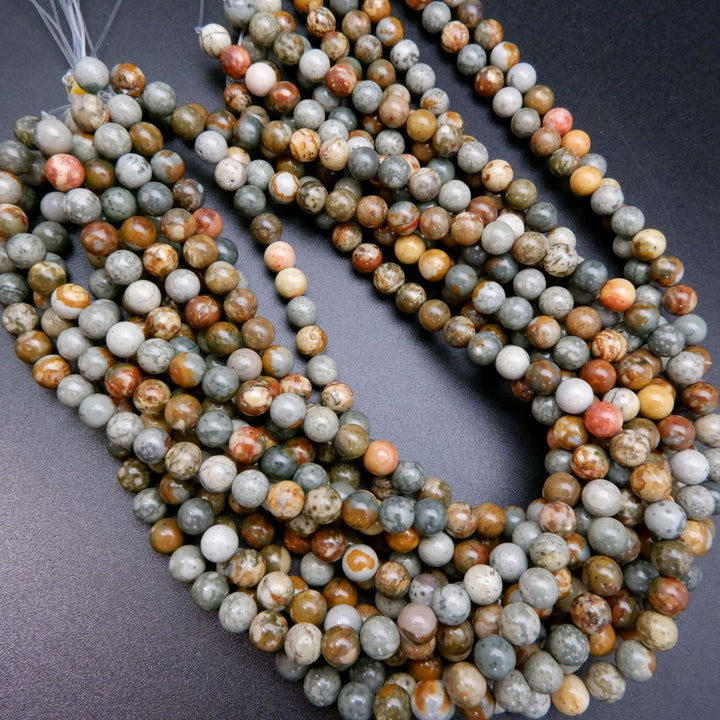 Rocky Butte Jasper · Smooth · Round · 6mm, 8mm, 10mm, Bead, Tejas Beads