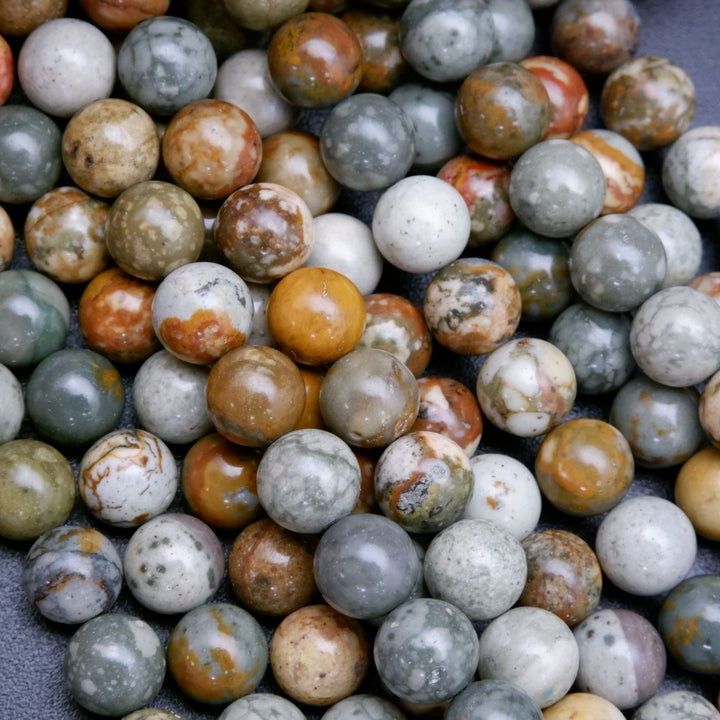 Rocky Butte Jasper · Smooth · Round · 6mm, 8mm, 10mm, Bead, Tejas Beads