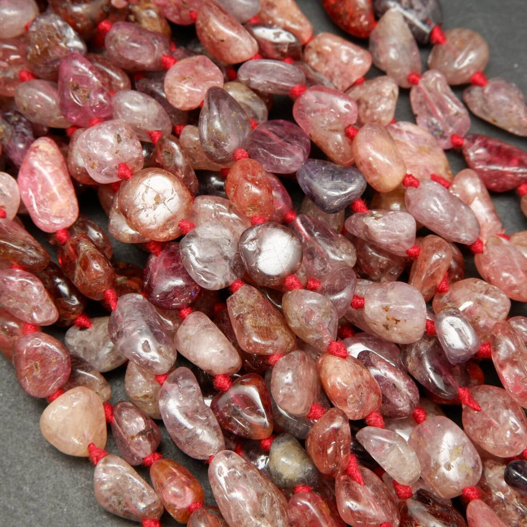 Multicolor Pink Spinel · Smooth · Nugget · 8mm, Bead, Tejas Beads