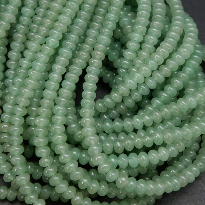 Green Aventurine · Smooth · Rondelle · 6mm, 8mm, Bead, Tejas Beads