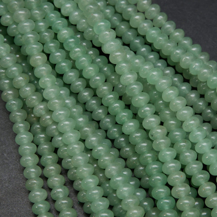 Green Aventurine · Smooth · Rondelle · 6mm, 8mm, Bead, Tejas Beads