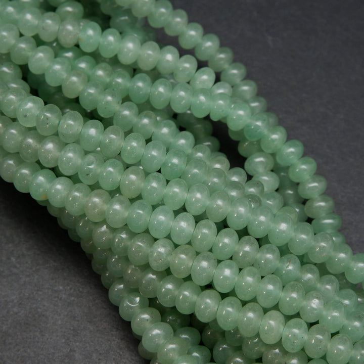 Green Aventurine · Smooth · Rondelle · 6mm, 8mm, Bead, Tejas Beads