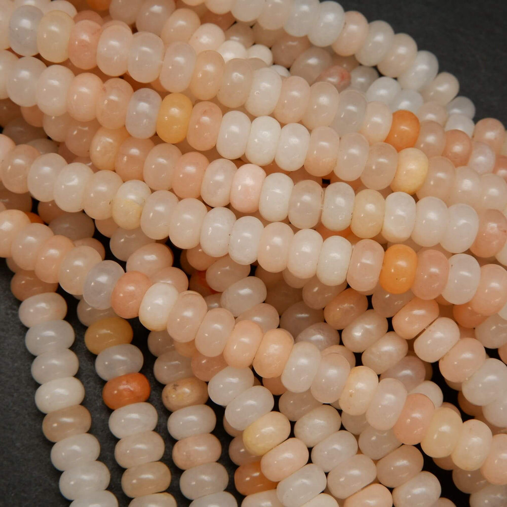Peach aventurine beads.