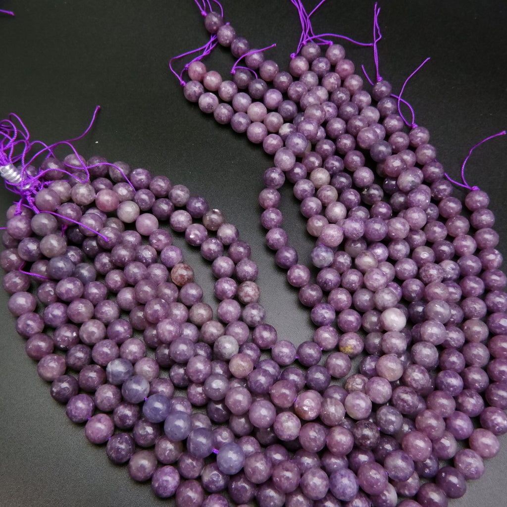 Lepidolite · Smooth · Round · 10mm, Bead, Tejas Beads