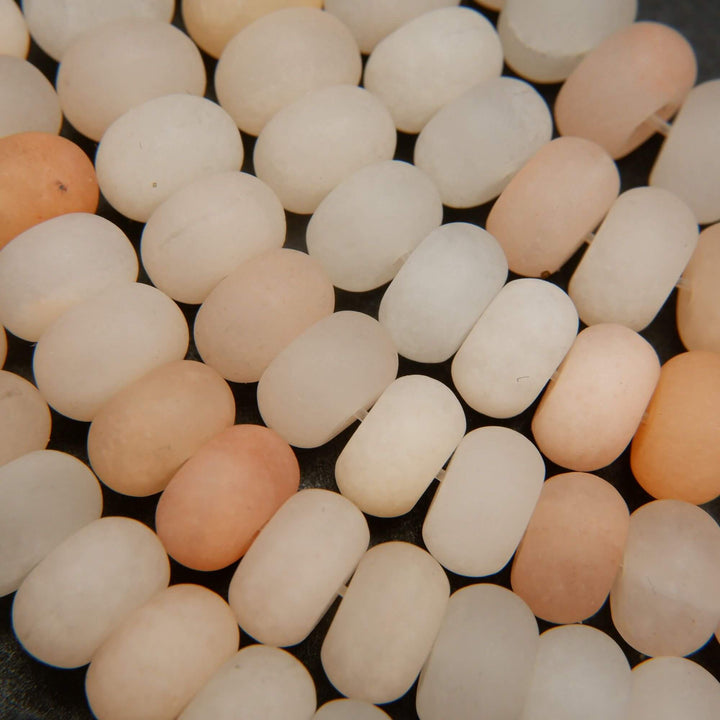 Peach Aventurine · Matte · Rondelle · 6mm, 8mm, Bead, Tejas Beads
