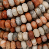 Red Lace Agate · Matte · Rondelle · 6mm, 8mm, Bead, Tejas Beads