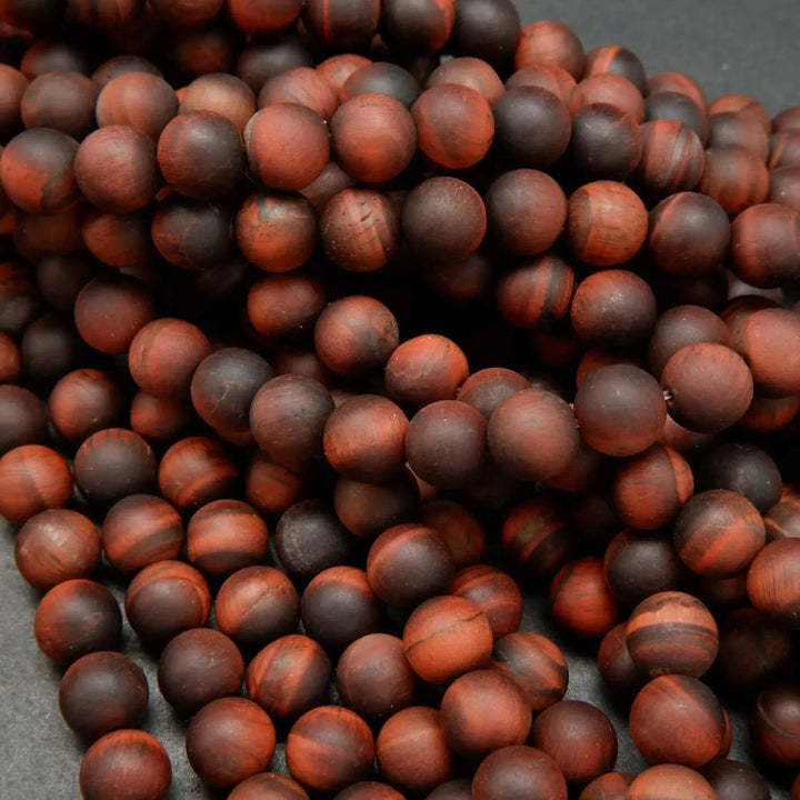 Red Tiger's Eye (alt) · Matte · Round · 4mm, 6mm, 8mm, 10mm, Bead, Tejas Beads