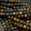 Bluish Brown Tiger's Eye · Matte · Round · 4mm, 6mm, 8mm, 10mm, Bead, Tejas Beads
