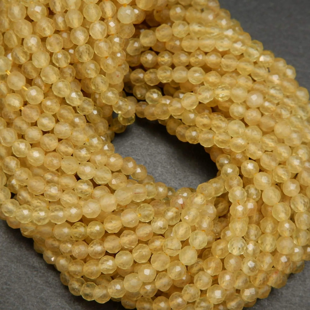 Genuine Yellow Apatite Beads Quality Natural Gemstones Tejas Beads