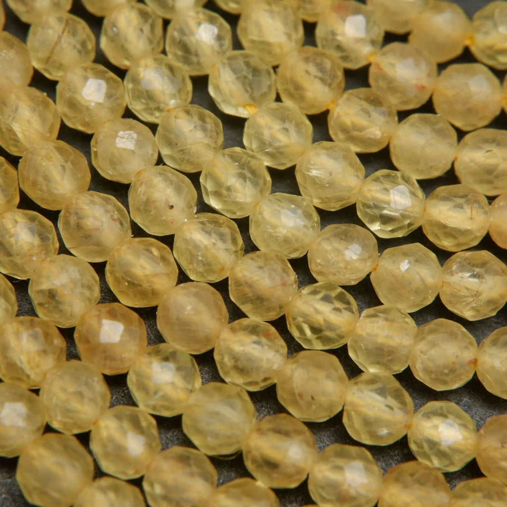 Genuine Yellow Apatite Beads Quality Natural Gemstones Tejas Beads
