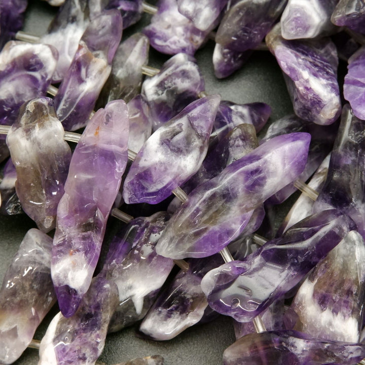 Chevron Amethyst · Smooth · Sticks, Bead, Tejas Beads