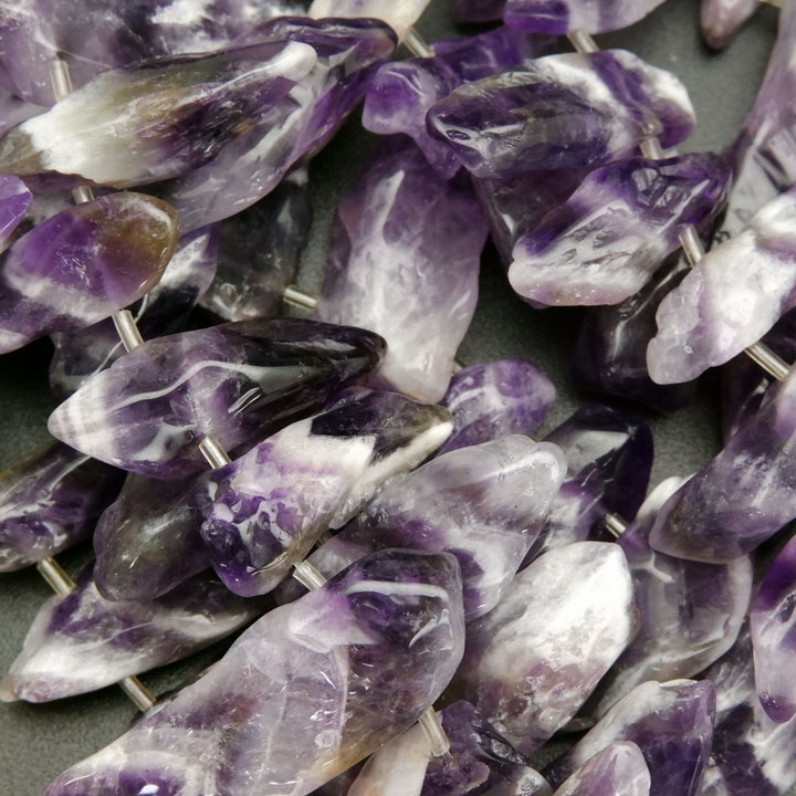 Chevron Amethyst · Smooth · Sticks, Bead, Tejas Beads