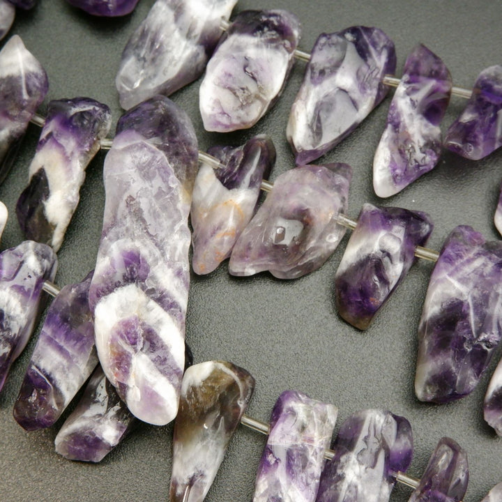 Chevron Amethyst · Smooth · Sticks, Bead, Tejas Beads