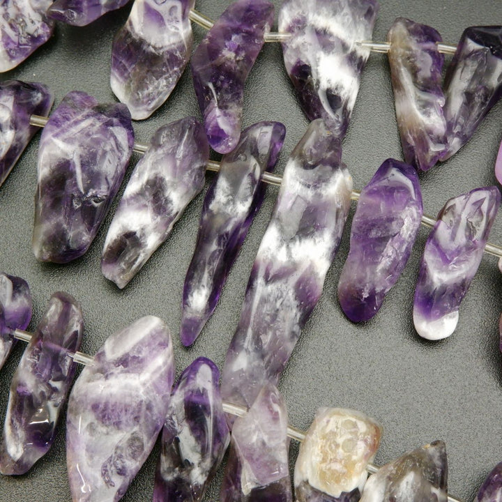 Chevron Amethyst · Smooth · Sticks, Bead, Tejas Beads