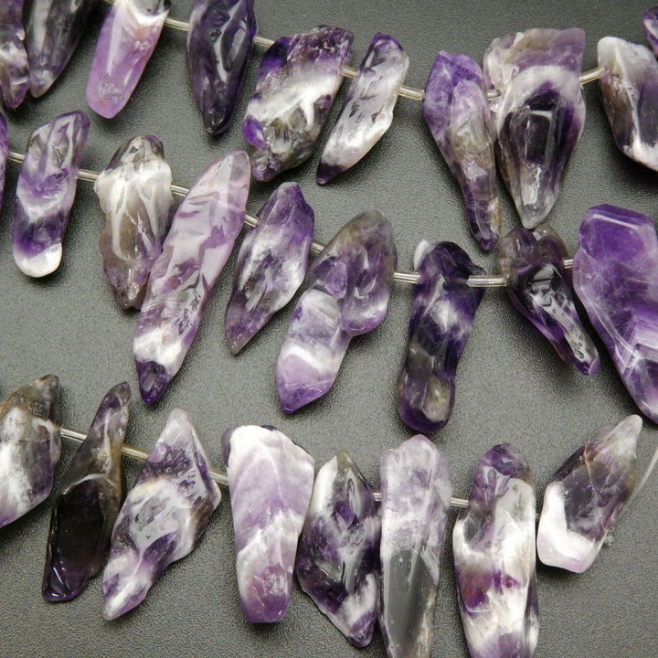 Chevron Amethyst · Smooth · Sticks, Bead, Tejas Beads