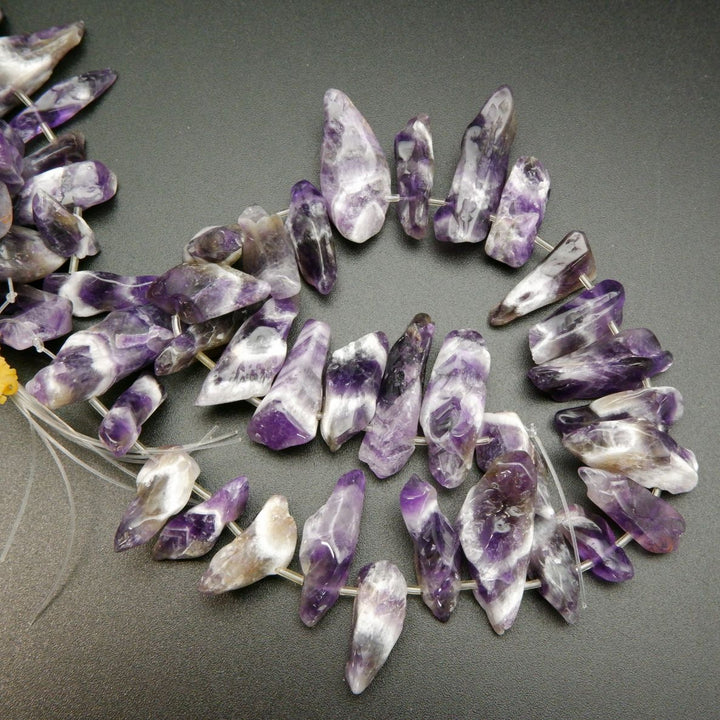 Chevron Amethyst · Smooth · Sticks, Bead, Tejas Beads