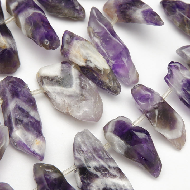 Chevron Amethyst · Smooth · Sticks, Bead, Tejas Beads