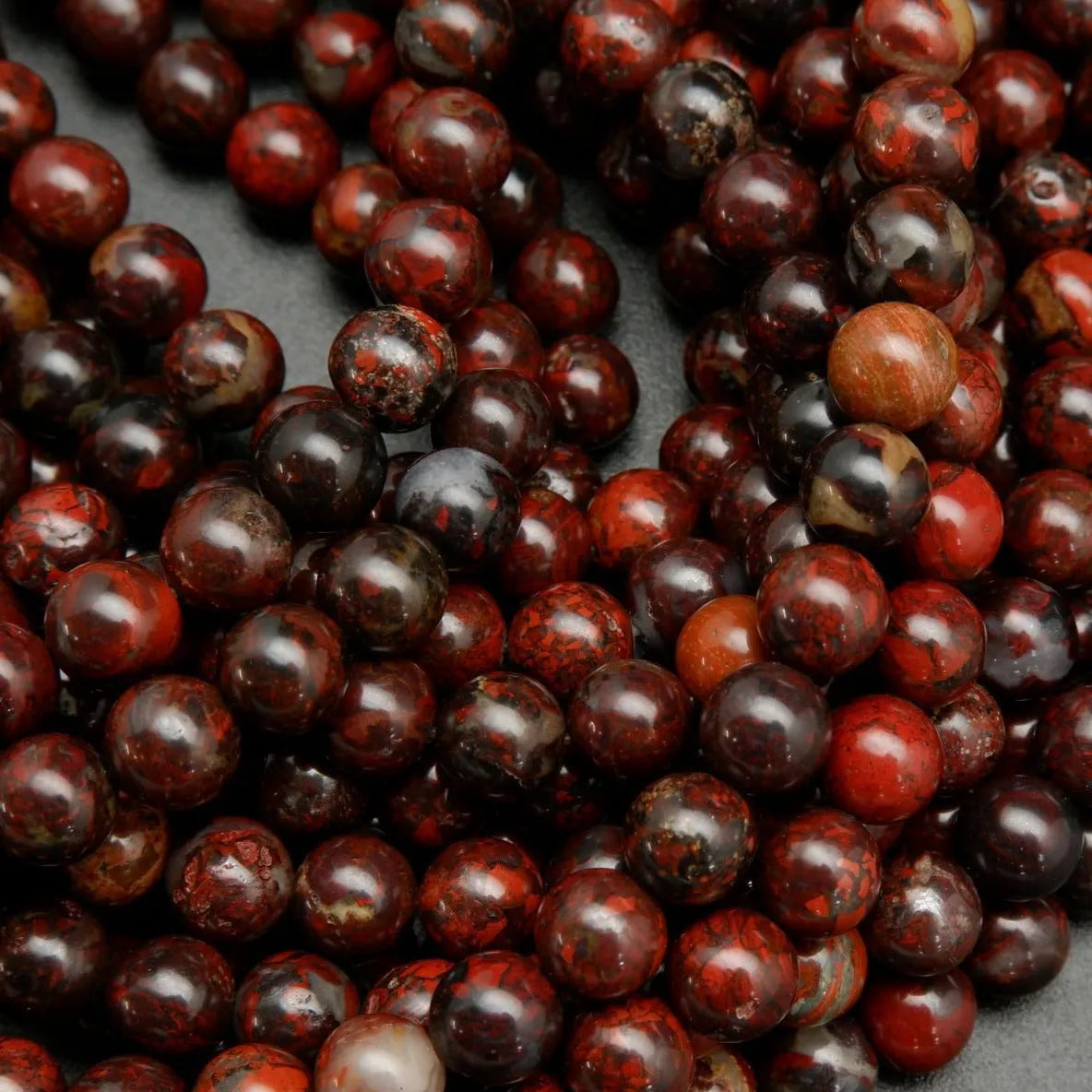 Natural Poppy Jasper Beads Tejas Beads
