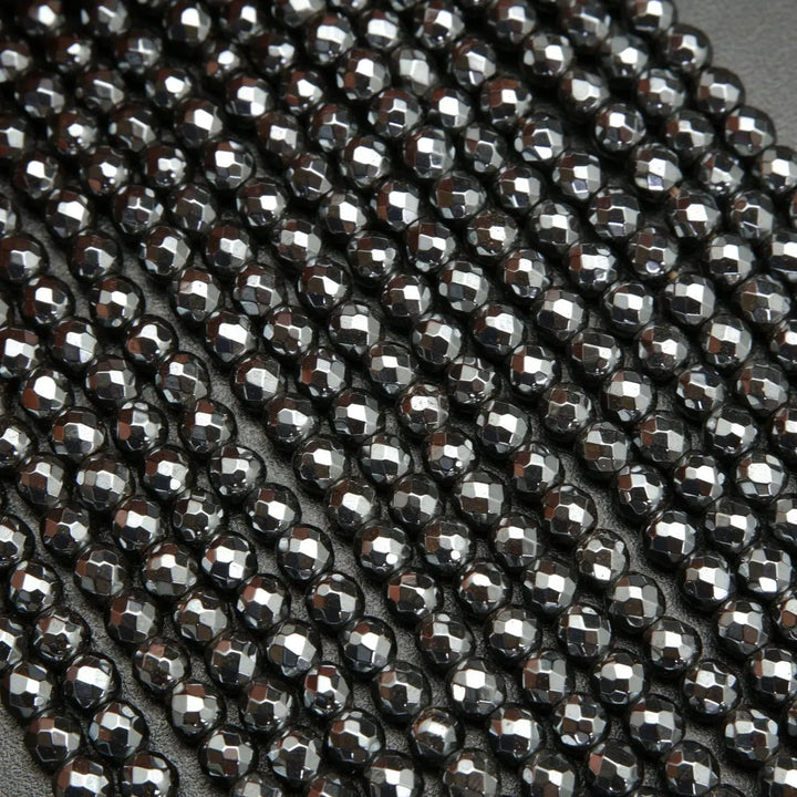 Hematite · Faceted · Round · 2mm, 3mm, 4mm, 6mm, 8mm, Bead, Tejas Beads