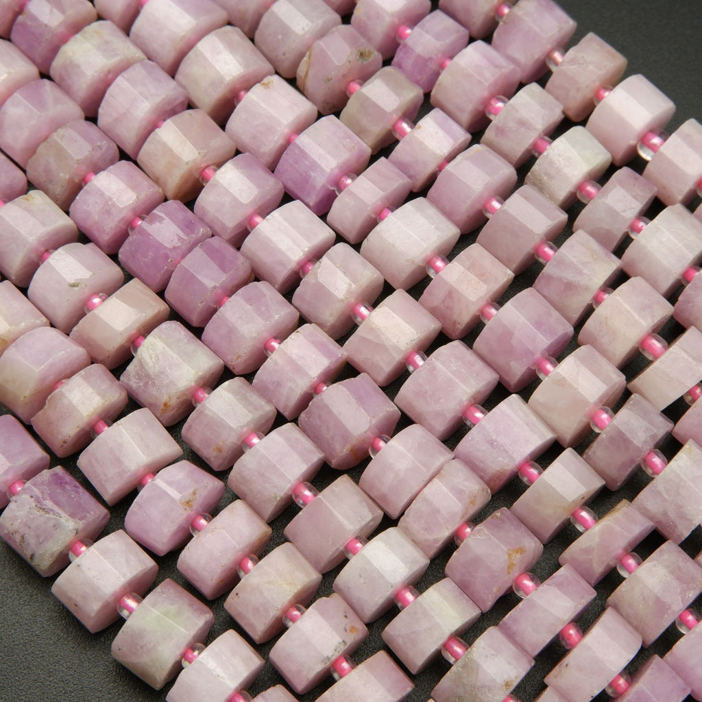 Pink Heishi Kunzite Beads.