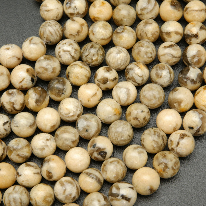 Graphic Feldspar · Smooth · 6mm, 8mm, 10mm, Bead, Tejas Beads