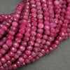 Red ruby beads.