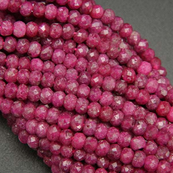 Red ruby beads.