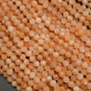 Microfaceted Peach Moonstone Heads For Necklaces and Bracelets.