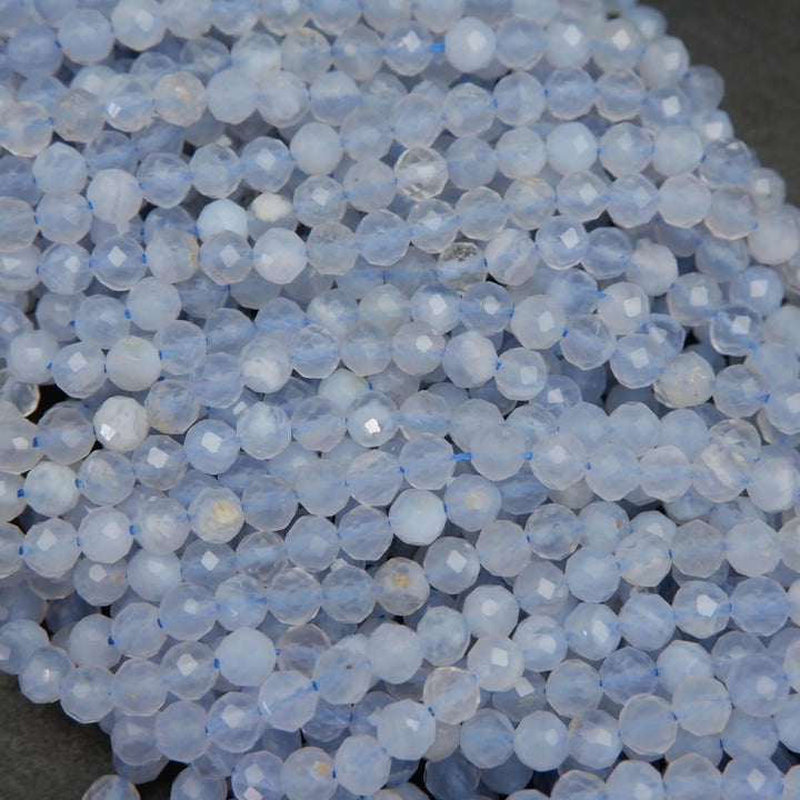 Blue lace agate beads.