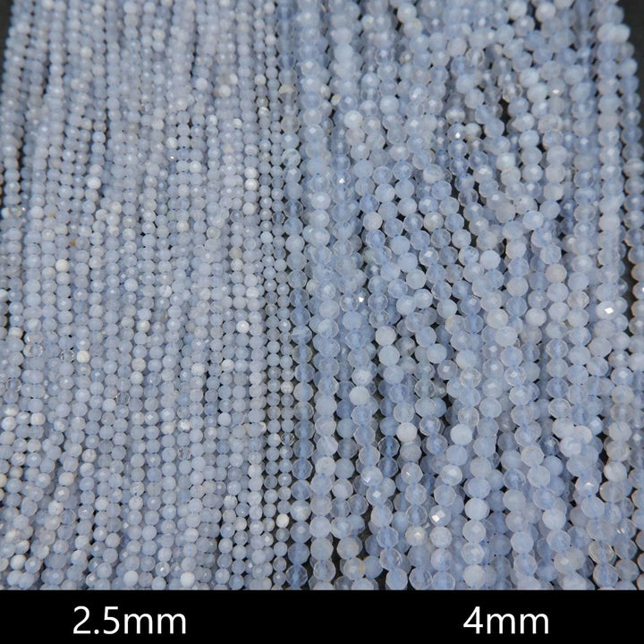 Blue lace agate beads.