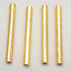 Brushed Tube · Gold Finished Brass, Finding, Tejas Beads