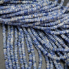 Blue and white snowflake sodalite beads.