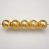Brushed Ball · Gold Finished Brass · 8mm, 10mm, Finding, Tejas Beads
