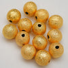 Brushed Balls · Gold Finished Brass · 4mm, 5mm, 6mm, 7.5mm, Finding, Tejas Beads