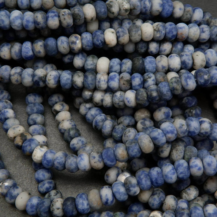 Snowflake Sodalite · Matte · Rondelle · 6mm, 8mm, Tejas Beads, Beads